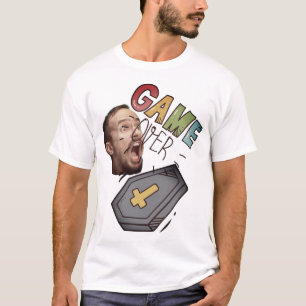 Funny Foto Halloween/Gamers Spiel über Coffin T-Shirt