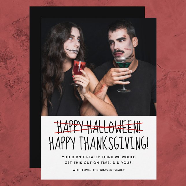 Funny Foto Happy Halloween Card (Von Creator hochgeladen)