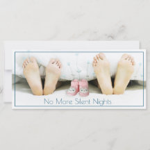 Funny Foto Holiday Pregnancy Ankündigung