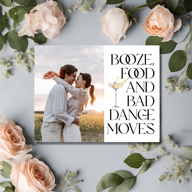 Funny Foto QR Code Hochzeit Speichern Sie das Datu Ankündigung (Funny Photo QR Code Wedding Save the Date)