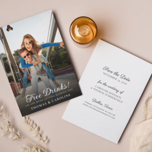 Funny Foto Save the Date Hochzeitsankündigung Einladung