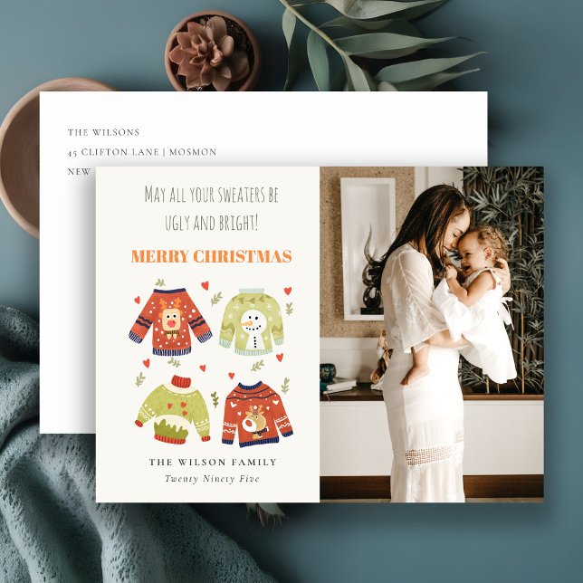 Funny Foto Winter Weihnachten Hört Ugly Sweater (Von Creator hochgeladen)