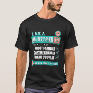 Funny Fotograf gibt T Shirt Camera Lover Foto