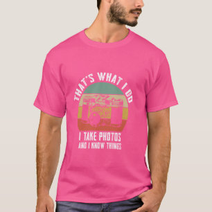 Funny Fotograf Gifts Retrokamera Fotografie T-Shirt