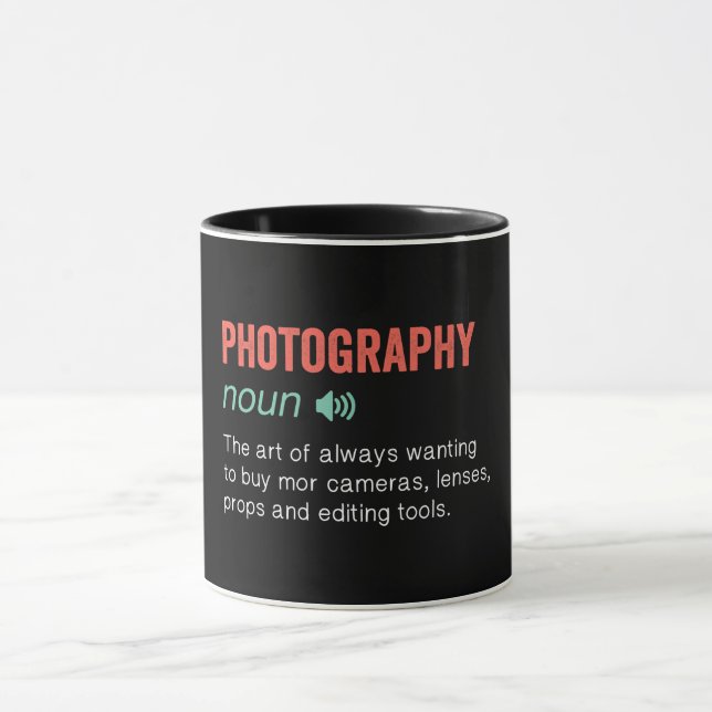 Funny Fotografy Definition Tasse (Zentrum)