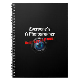 Funny Fotografy - Fotograf Go Manual Quote Notizblock