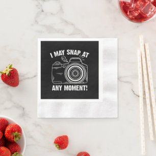 Funny Fotografy Gift für Männer Cool Fotografen Serviette