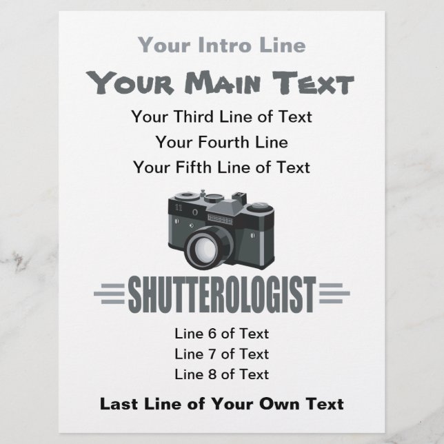 Funny Fotografy SHUTTEROLOGIST Fotograf Flyer (Vorne)