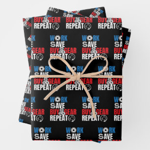 Funny Fotografy Zitat - Arbeit Gerettet Gear kaufe Geschenkpapier Set