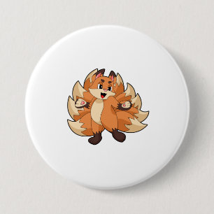 Funny Fox Button