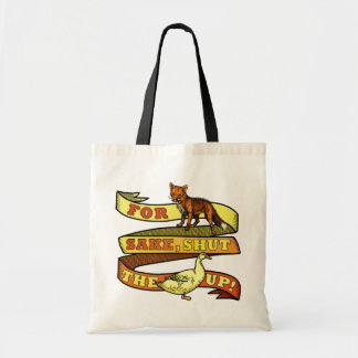 Funny Fox Duck Animal Puff Tragetasche