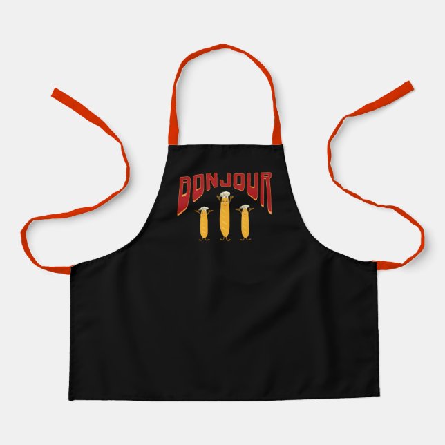 Funny franchise baguettes schürze (Vorderseite)
