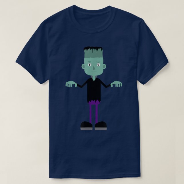 Funny Frankenstein Halloween 2490 T-Shirt (Design vorne)