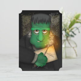 Funny Frankenstein Halloween-Party Einladung