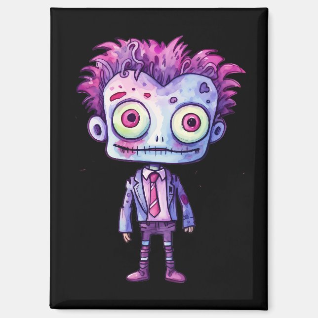 Funny Frankenstein Monster Halloween Spaß Magnet (Vorderseite)