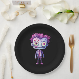 Funny Frankenstein Monster Halloween Spaß Pappteller