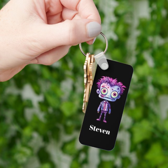 Funny Frankenstein Monster Halloween Spaß Schlüsselanhänger (Hand)