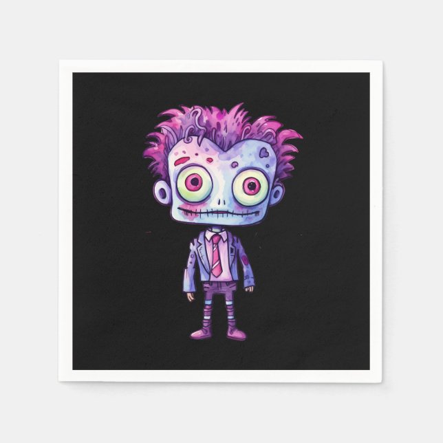 Funny Frankenstein Monster Halloween Spaß Serviette (Vorderseite)