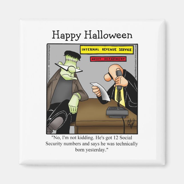 Funny Frankenstein Monster Humor Magnet (Vorne)