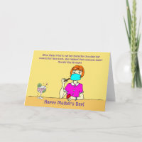 Funny Frauan Face Maske Chocolate Mother Day