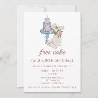 Funny Free Cake Womens 60. Geburtstag