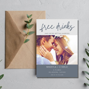 Funny Free Drinks Foto Moderne Hochzeiten Save The Date