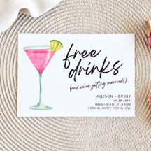 Funny Free Drinks Modernes Foto Hochzeit