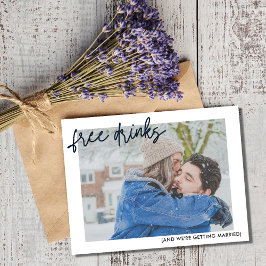 Funny Free Foto Wedding Save the Date Ankündigungspostkarte