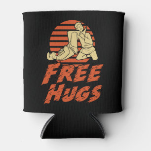 Funny Free Hugs - Brasilianisch Jiu-Jitsu, BJJ Gif Dosenkühler