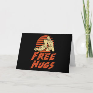 Funny Free Hugs - Brasilianisch Jiu-Jitsu, BJJ Gif Karte