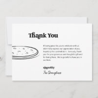 Funny Free Pizza Wedding Danke Karte