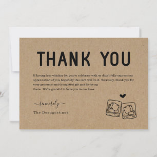 Funny Free Whiskey Danke Karte