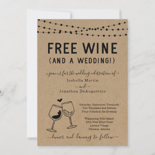 Funny Free Wine und eine Einladung zum Hochzeitsfe
