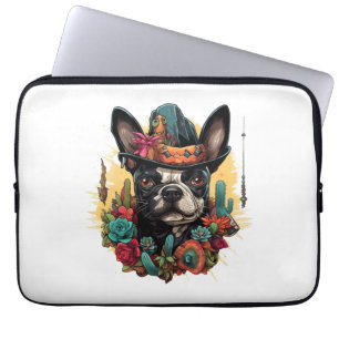 Funny French Bulldog Art Classic T - Shirt Laptopschutzhülle