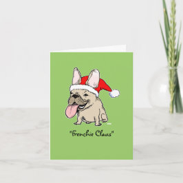 Funny French Bulldog Christmas Frenchie Feiertagskarte