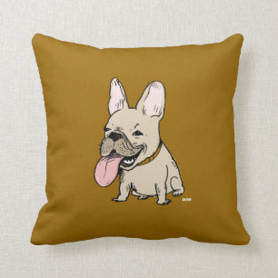 Funny French Bulldog - Farbe anpassbar Kissen
