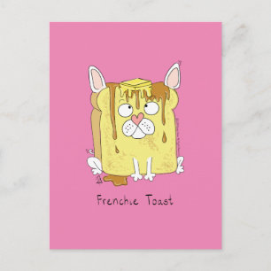 Funny French Bulldog Frenchie Dog Cartoon Postkarte