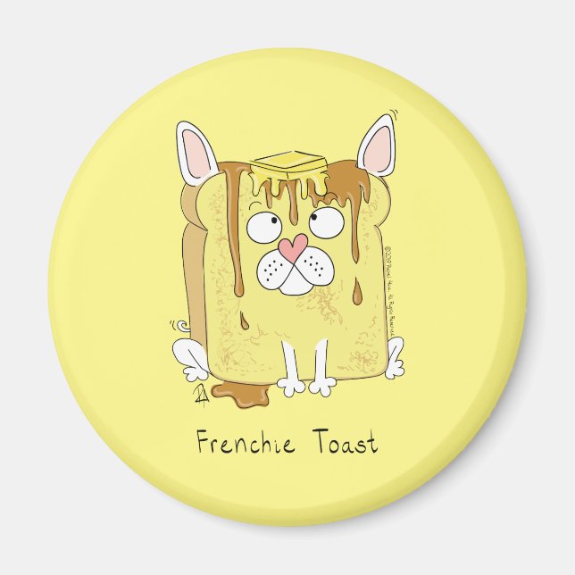 Funny French Bulldog Frenchie Dog Niedliche Kinder Magnet (Vorne)