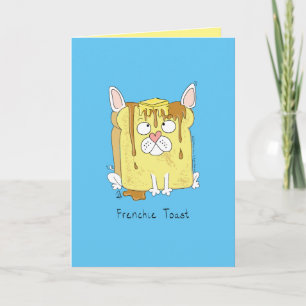 Funny French Bulldog Frenchie Niedlicher Hund Cart Karte
