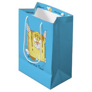 Funny French Bulldog Frenchie Niedlicher Hund Cart Mittlere Geschenktüte