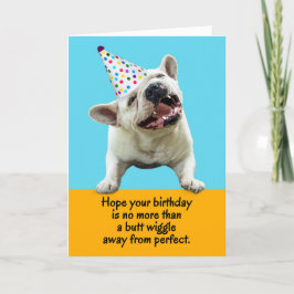 Funny French Bulldog Hintern Wiggle Perfect Geburt Ankündigung