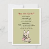 Funny French Bulldog mit benutzerdefiniertem Text