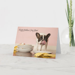 Funny French Bulldog Mother's Day Card Karte