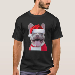 Funny French Bulldog Santa Costume Niedlicher Hund T-Shirt