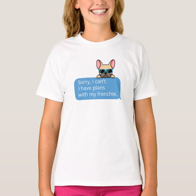 Funny French Bulldog T-Shirt (Vorderseite)