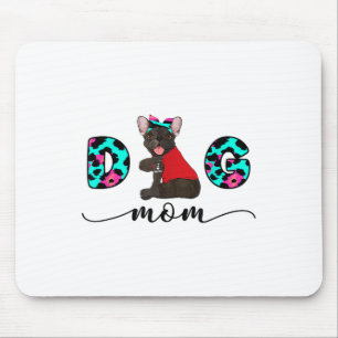 Funny French Bulldog Tattoo I Liebe You Dog Mama L Mousepad
