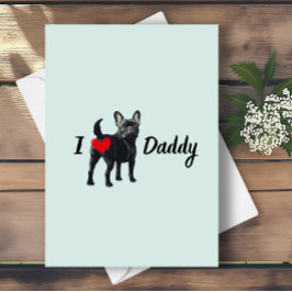 Funny French Bulldog vom Hintern des Hundes - Tag  Dankeskarte