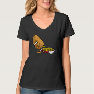 Funny French Fries Designs for Men Women Potato fo T-Shirt