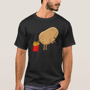 Funny French Fries Designs for Men Women Potato fo T-Shirt
