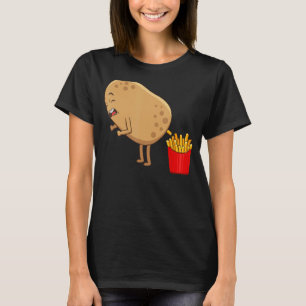 Funny French Fries Designs for Men Women Potato fo T-Shirt